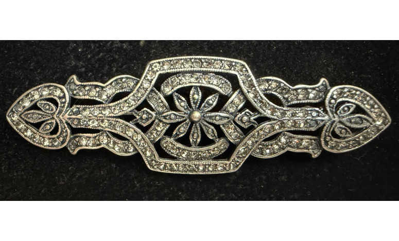 Broche mantilla plata