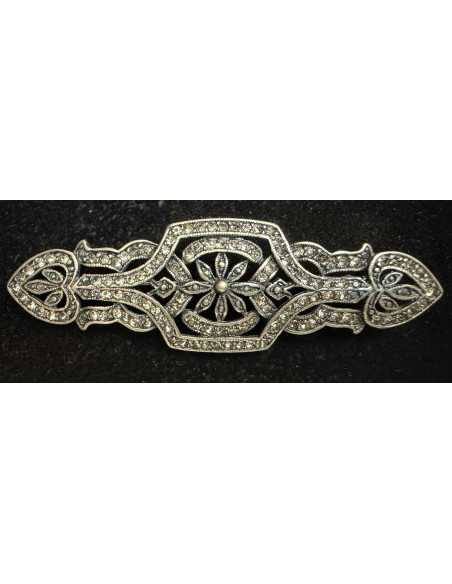 Broche mantilla plata