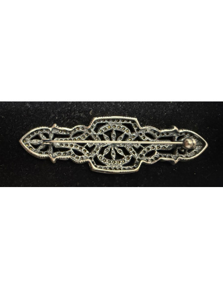 Broche mantilla plata