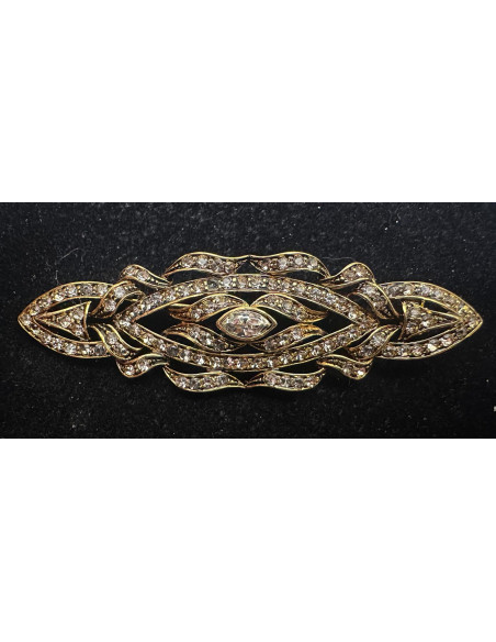 Broche plata mantilla