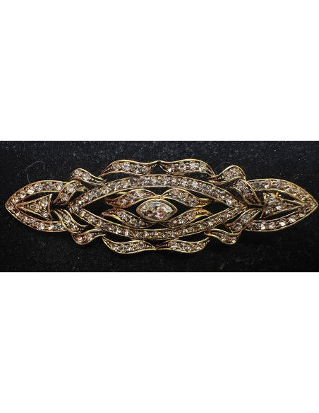 Broche plata mantilla