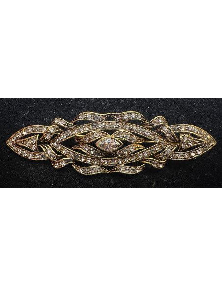 Broche plata mantilla