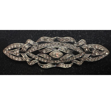 Broche plata mantilla 2
