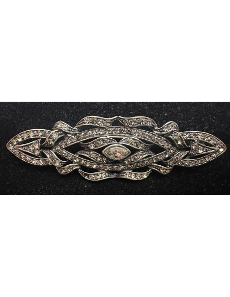 Broche plata mantilla