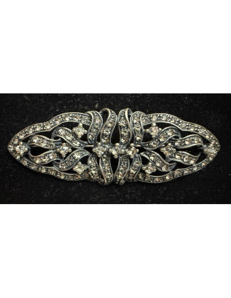 Broche mantilla plata