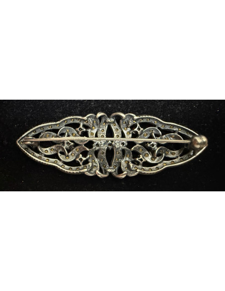 Broche mantilla plata