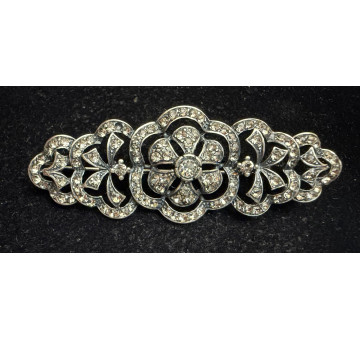 Broche mantilla plata