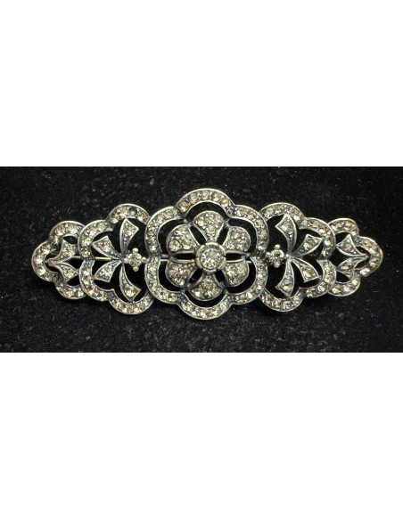 Broche mantilla plata