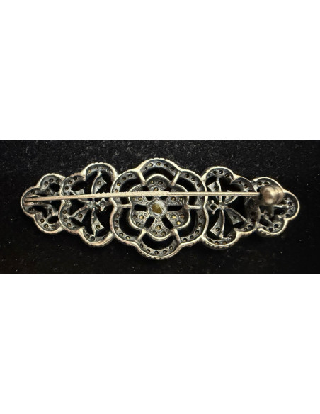 Broche mantilla plata