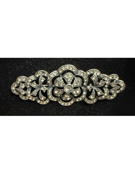 Broche mantilla plata