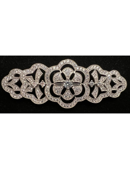 Broche mantilla plata
