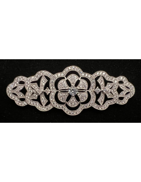 Broche mantilla plata
