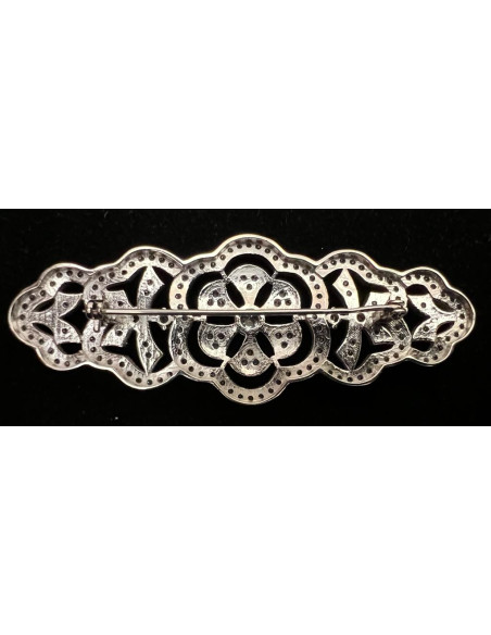 Broche mantilla plata