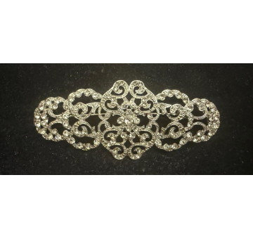 Broche mantilla rodio