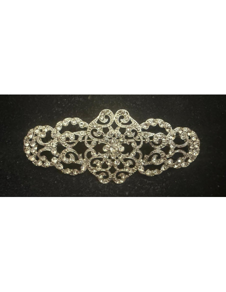 Broche mantilla rodio