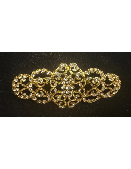Broche mantilla rodio