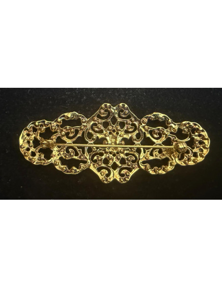 Broche mantilla rodio