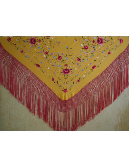 Mantón mano seda 140cm