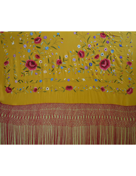 Mantón mano seda 140cm