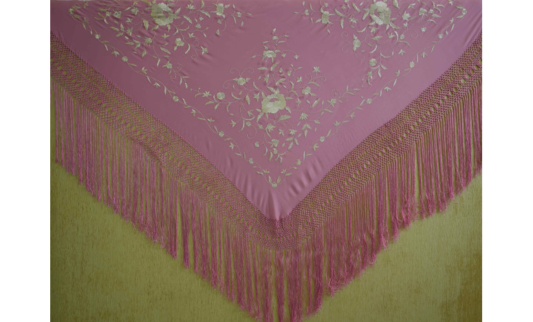 Mantón mano seda 140cm