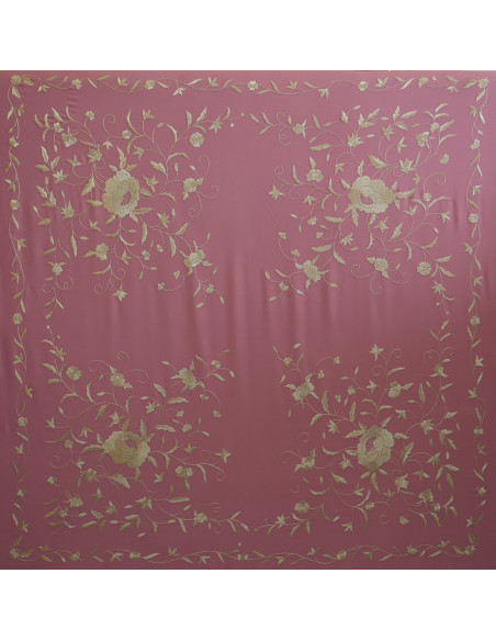 Mantón mano seda 140cm