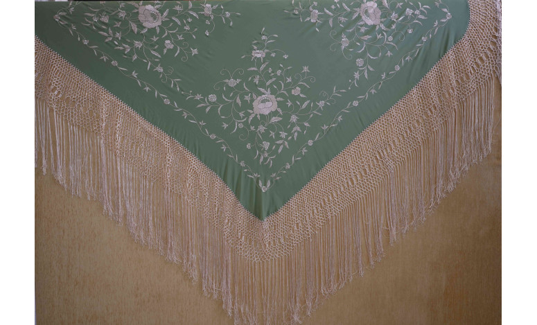 Mantón mano seda 140cm