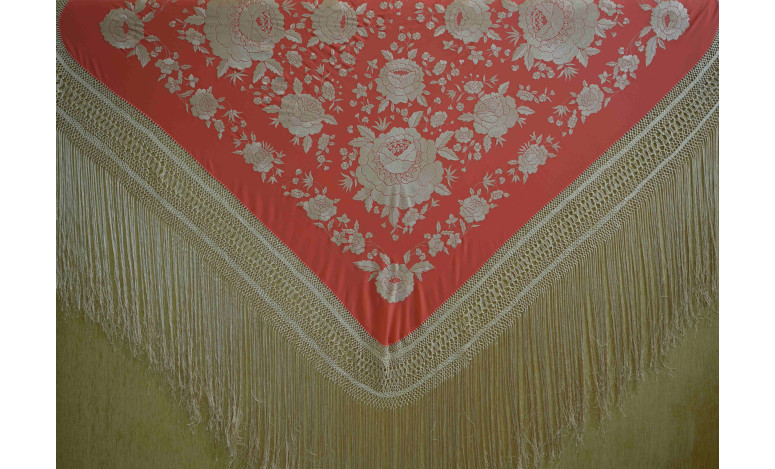 Mantón mano seda 140cm
