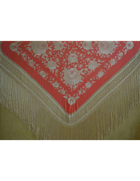Mantón mano seda 140cm