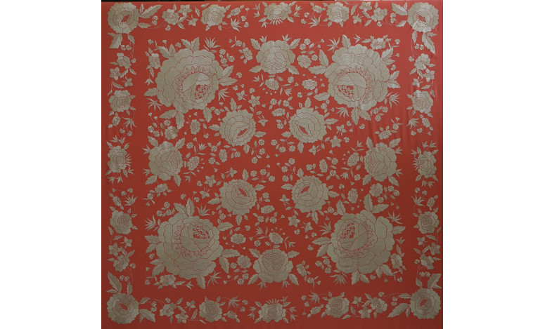 Mantón mano seda 140cm