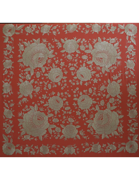 Mantón mano seda 140cm