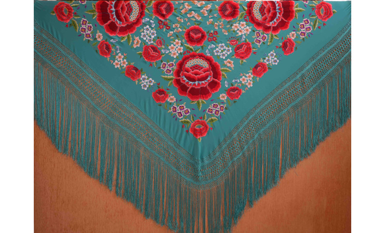 Mantón mano seda 140cm