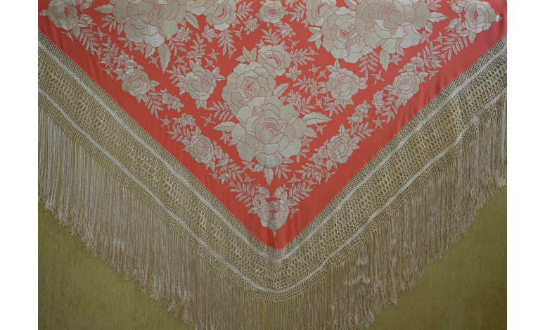 Mantón mano seda 140cm