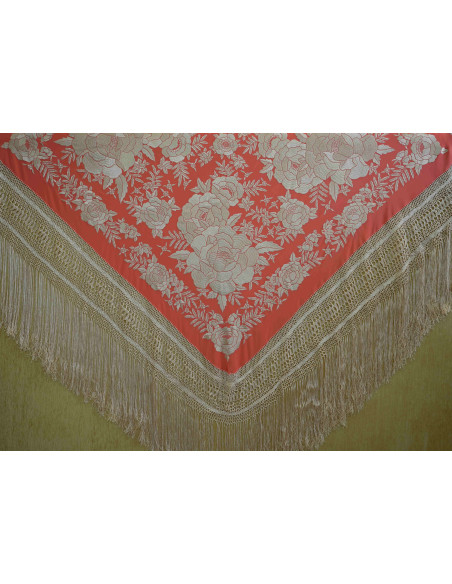 Mantón mano seda 140cm