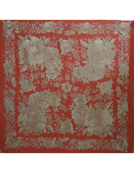 Mantón mano seda 140cm