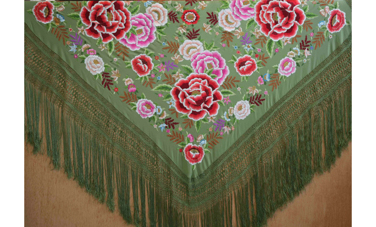 Mantón mano seda 140cm
