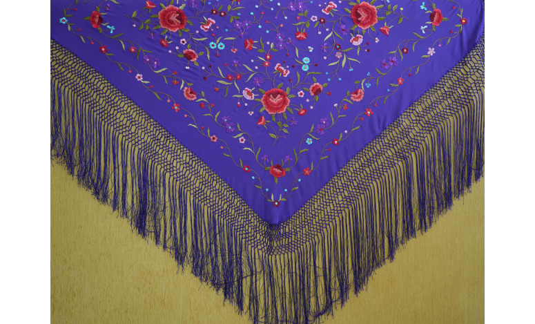 Mantón mano seda 115cm