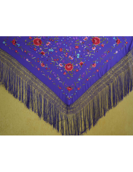 Mantón mano seda 115cm