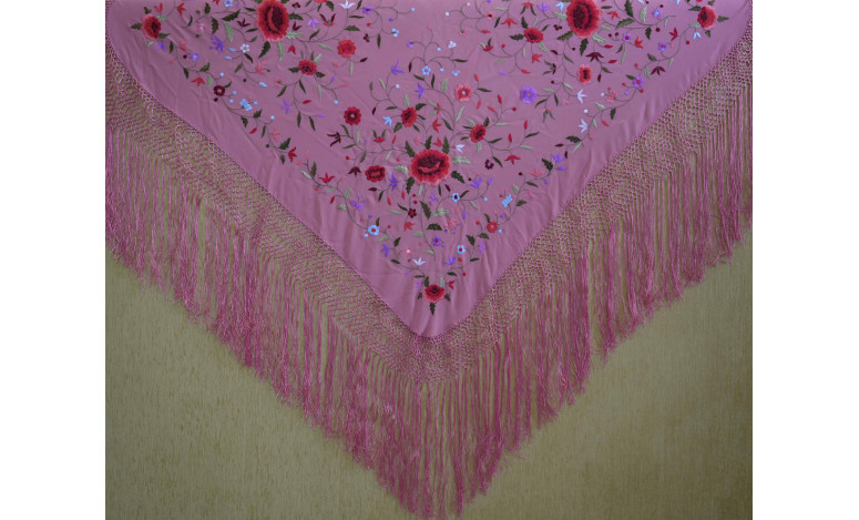 Mantón mano seda 115cm
