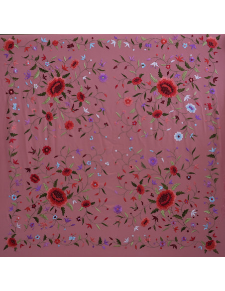 Mantón mano seda 115cm