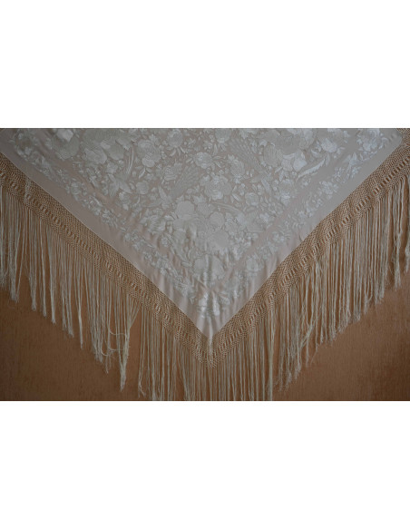 Mantón mano seda 130cm