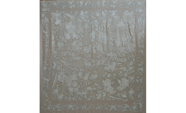 Mantón mano seda 130cm