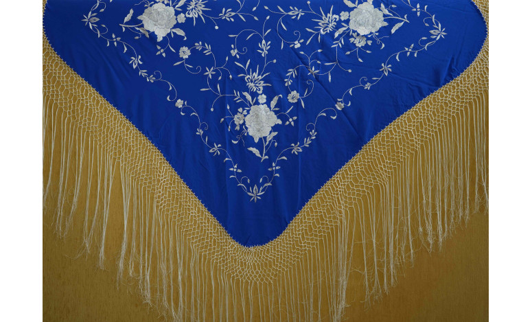 Mantón mano seda 110cm
