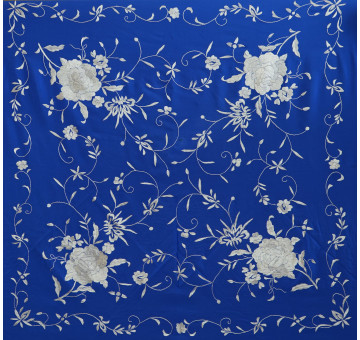 Mantón mano seda 110cm 2