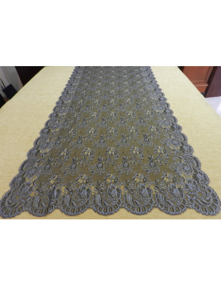Mantilla máquina 100*220 negro-plata