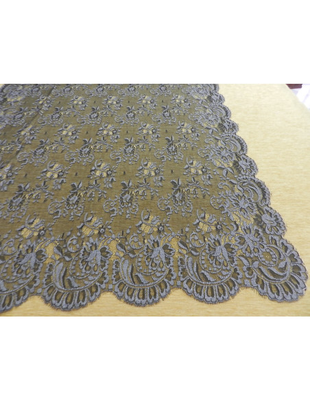 Mantilla máquina 100*220 negro-plata