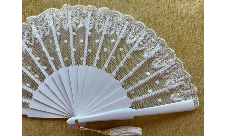 Abanico novia plumeti