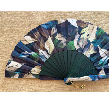 Abanico batik flores 2