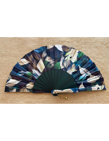 Abanico batik flores