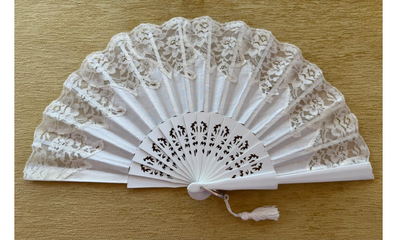 Abanico novia encaje