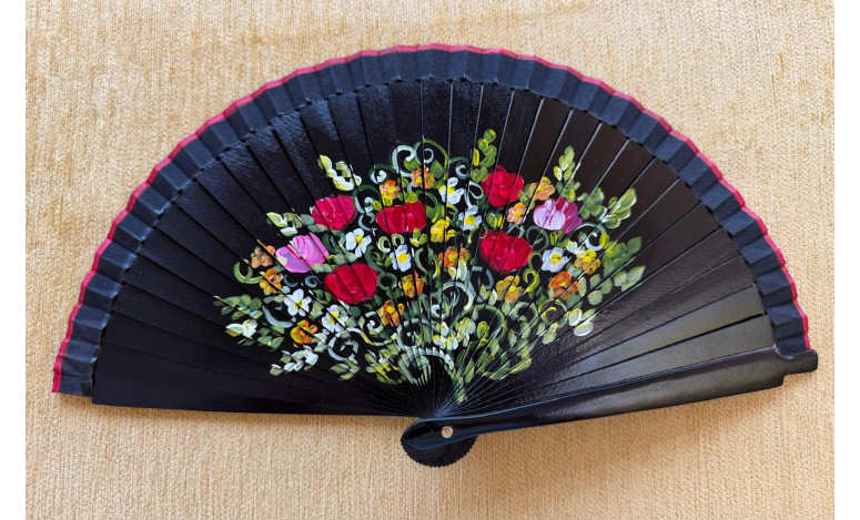 Abanico bolso flor